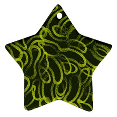 Green abstract stippled repetitive fashion seamless pattern Ornament (Star)