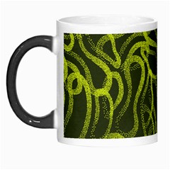 Green abstract stippled repetitive fashion seamless pattern Morph Mugs