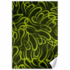 Green abstract stippled repetitive fashion seamless pattern Canvas 20  x 30 