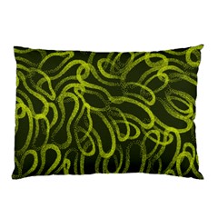 Green abstract stippled repetitive fashion seamless pattern Pillow Case (Two Sides)