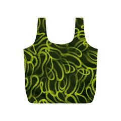 Green abstract stippled repetitive fashion seamless pattern Full Print Recycle Bag (S)