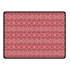 Pink Art With Abstract Seamless Flaming Pattern Double Sided Fleece Blanket (small) 