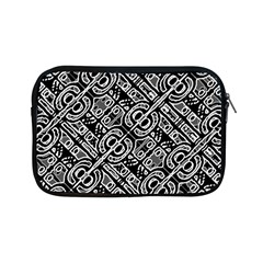 Linear Black And White Ethnic Print Apple Ipad Mini Zipper Cases by dflcprintsclothing