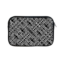 Linear Black And White Ethnic Print Apple Macbook Pro 13  Zipper Case