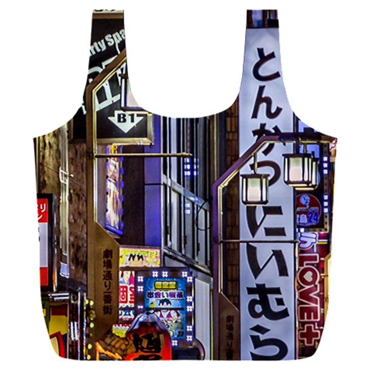 Shinjuku District Urban Night Scene, Tokyo Japan Full Print Recycle Bag (XXL)