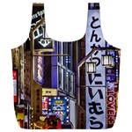 Shinjuku District Urban Night Scene, Tokyo Japan Full Print Recycle Bag (XXL) Back