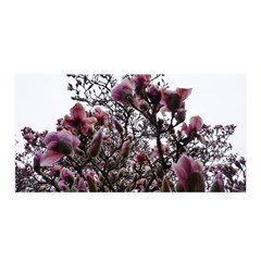 Saucer Magnolia Tree Ii Satin Wrap by okhismakingart