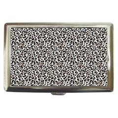 Leopard Spots Pattern, Geometric Dots, Animal Fur Print Cigarette Money Case by Casemiro