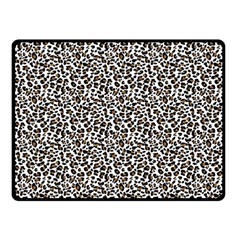 Leopard Spots Pattern, Geometric Dots, Animal Fur Print Double Sided Fleece Blanket (small)  by Casemiro