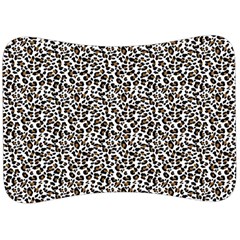 Leopard Spots Pattern, Geometric Dots, Animal Fur Print Velour Seat Head Rest Cushion by Casemiro