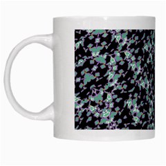 Intricate Modern Abstract Ornate Pattern White Mugs by dflcprintsclothing