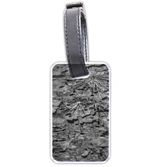 Black And White Texture Print Luggage Tag (one Side) by dflcprintsclothing