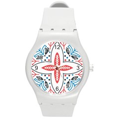 Motif Round Plastic Sport Watch (m) by Sobalvarro