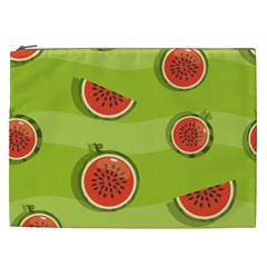 Seamless Background With Watermelon Slices Cosmetic Bag (xxl) by BangZart