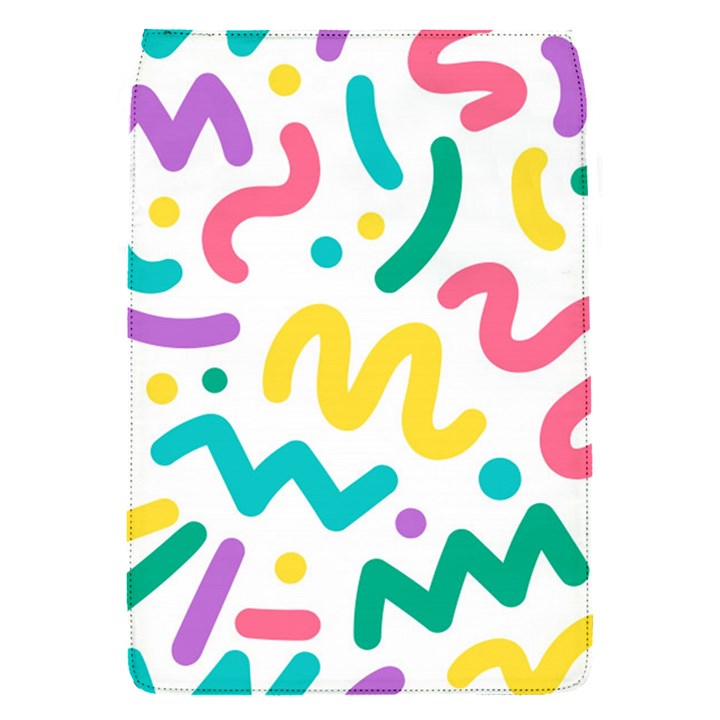 Abstract pop art seamless pattern cute background memphis style Removable Flap Cover (S)