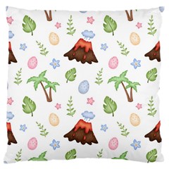 Cute Palm Volcano Seamless Pattern Standard Flano Cushion Case (two Sides)