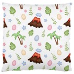 Cute palm volcano seamless pattern Large Flano Cushion Case (One Side) Front