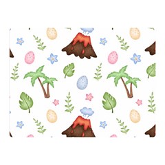 Cute Palm Volcano Seamless Pattern Double Sided Flano Blanket (mini) 