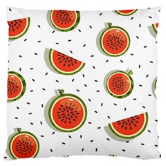 Seamless-background-pattern-with-watermelon-slices Large Flano Cushion Case (two Sides)
