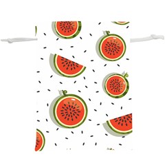 Seamless-background-pattern-with-watermelon-slices  Lightweight Drawstring Pouch (xl) by BangZart