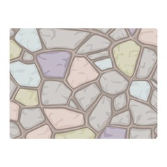 Cartoon Colored Stone Seamless Background Texture Pattern Double Sided Flano Blanket (mini) 