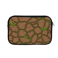 Cartoon Brown Stone Grass Seamless Background Texture Pattern Apple Macbook Pro 13  Zipper Case by BangZart