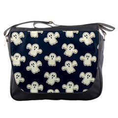 Hand Drawn Ghost Pattern Messenger Bag by BangZart