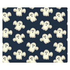 Hand Drawn Ghost Pattern Double Sided Flano Blanket (small) 