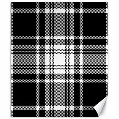 Pixel Background Design Modern Seamless Pattern Plaid Square Texture Fabric Tartan Scottish Textile Canvas 20  X 24  by BangZart