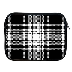 Pixel Background Design Modern Seamless Pattern Plaid Square Texture Fabric Tartan Scottish Textile Apple Ipad 2/3/4 Zipper Cases