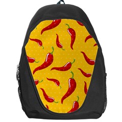 Chili Vegetable Pattern Background Backpack Bag by BangZart