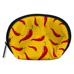 Chili Vegetable Pattern Background Accessory Pouch (medium)