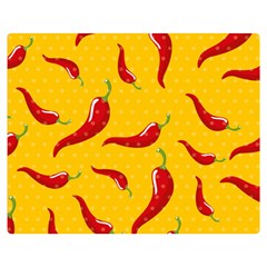 Chili Vegetable Pattern Background Double Sided Flano Blanket (medium) 