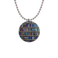 Bookshelf 1  Button Necklace by BangZart