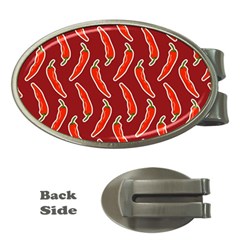 Chili Pattern Red Money Clips (oval)  by BangZart