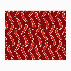 Chili Pattern Red Small Glasses Cloth by BangZart