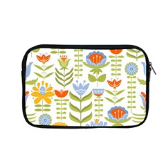 Seamless Pattern With Various Flowers Leaves Folk Motif Apple Macbook Pro 13  Zipper Case