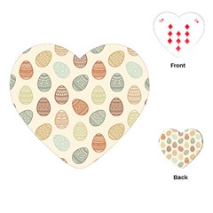 Seamless Pattern Colorful Easter Egg Flat Icons Painted Traditional Style Playing Cards Single Design (heart) by BangZart