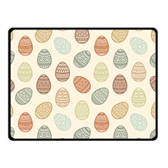 Seamless Pattern Colorful Easter Egg Flat Icons Painted Traditional Style Double Sided Fleece Blanket (small) 