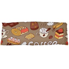 Vector seamless pattern with doodle coffee equipment Body Pillow Case Dakimakura (Two Sides)