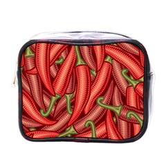 Seamless Chili Pepper Pattern Mini Toiletries Bag (one Side) by BangZart