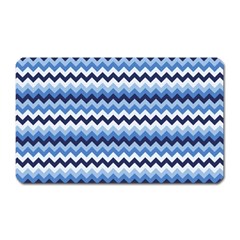 Zigzag Pattern Seamless Zig Zag Background Color Magnet (rectangular) by BangZart