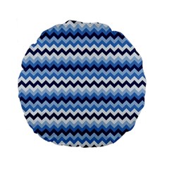 Zigzag Pattern Seamless Zig Zag Background Color Standard 15  Premium Flano Round Cushions