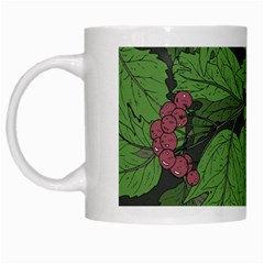 Seamless Pattern With Hand Drawn Guelder Rose Branches White Mugs by BangZart