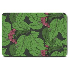 Seamless Pattern With Hand Drawn Guelder Rose Branches Large Doormat  by BangZart