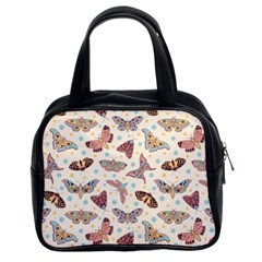 Pattern With Butterflies Moths Classic Handbag (two Sides) by BangZart