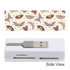 Pattern With Butterflies Moths Memory Card Reader (stick) by BangZart