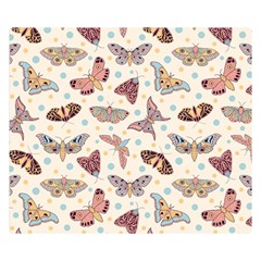 Pattern With Butterflies Moths Double Sided Flano Blanket (small) 