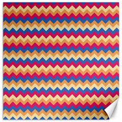 Zigzag Pattern Seamless Zig Zag Background Color Canvas 12  X 12  by BangZart