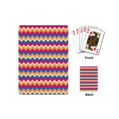 Zigzag Pattern Seamless Zig Zag Background Color Playing Cards Single Design (mini) by BangZart